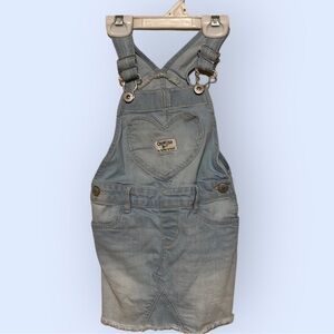 Oshkosh girls bib denim dress, sz 3T